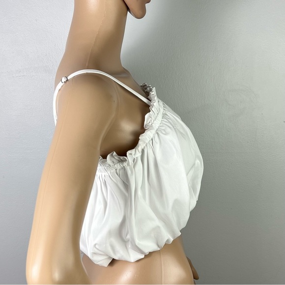 NEW CINQ A SEPT REVOLVE WHITE CROP TOP - Picture 7 of 13